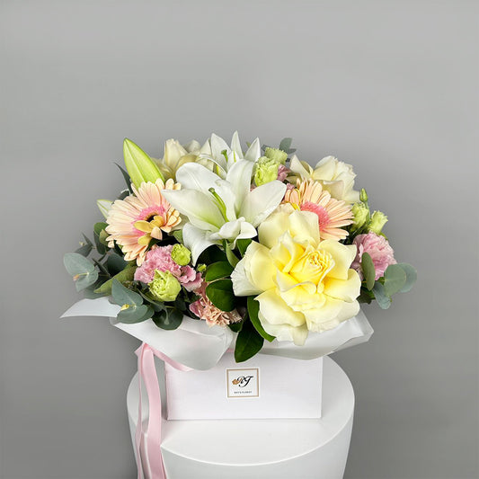 Soft Blush - Box Arrangement (Seasonal)