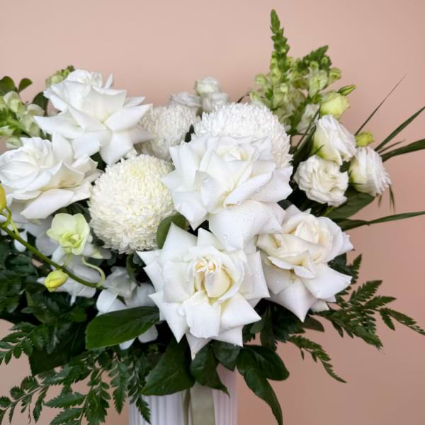 White Snowfall Vase Arrangement 1