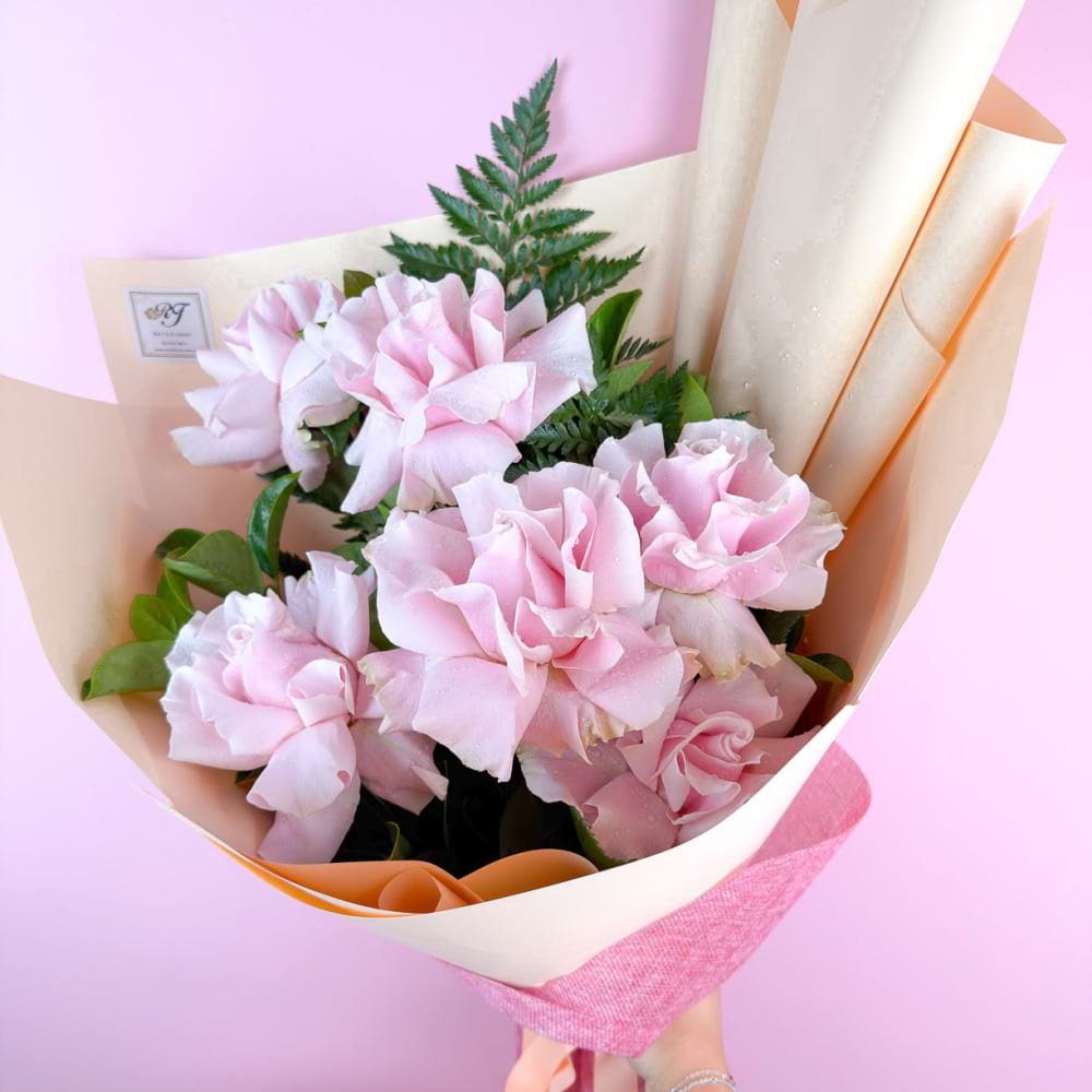 Pink Graduation 6 Rose Bouquet