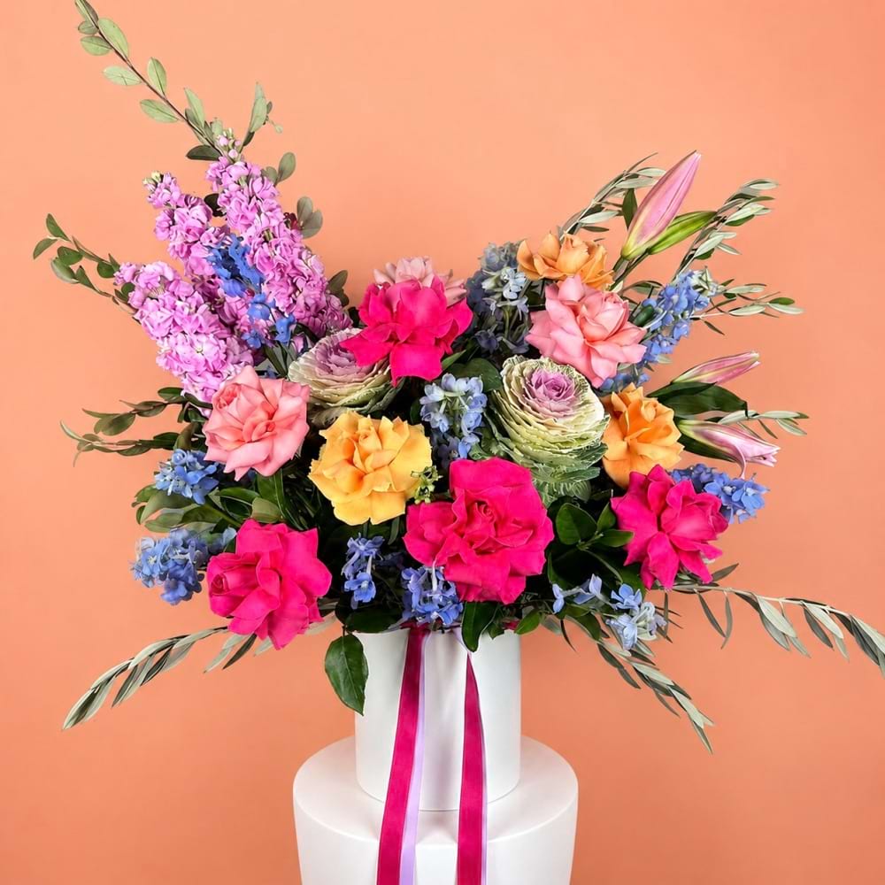 Bright Blooms - Ceramic Pot (Seasonal)