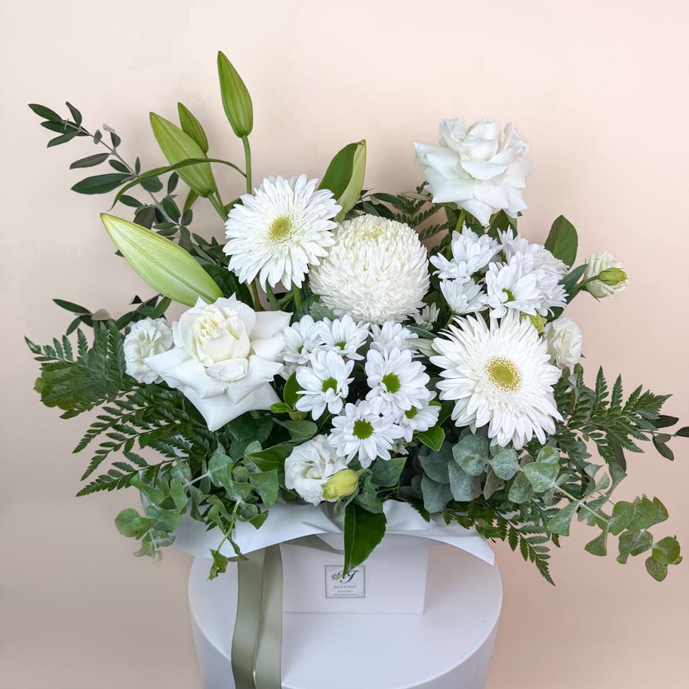 Heavenly White Box Arrangement